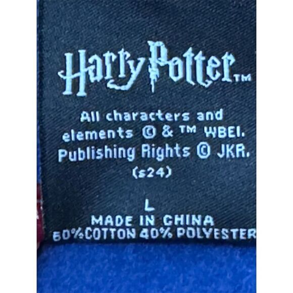 Harry Potter Hogwarts Crest Unisex Pullover Hoodie Multicolor Size L - Picture 10 of 11
